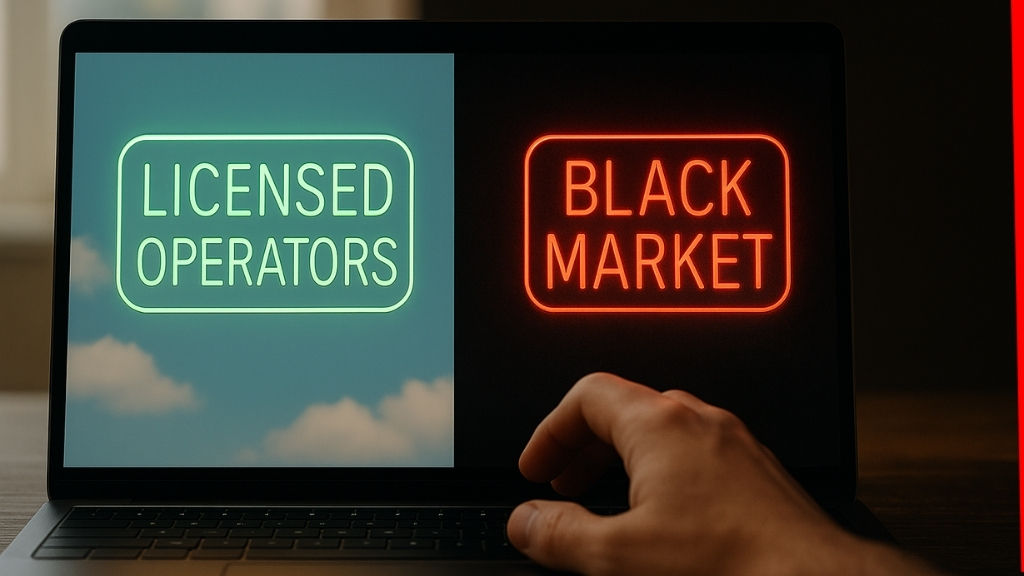 The black market dilemma: When safer gambling drives players away