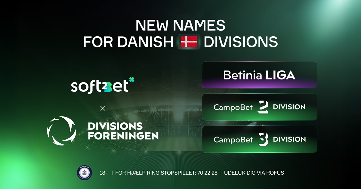 Soft2Bet Enters Danish Football as General Partner of Three Danish Divisions
